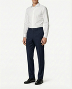 Pantalones de Vestir Elásticos Azzurro