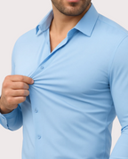 Azzurro Stretch Overhemd