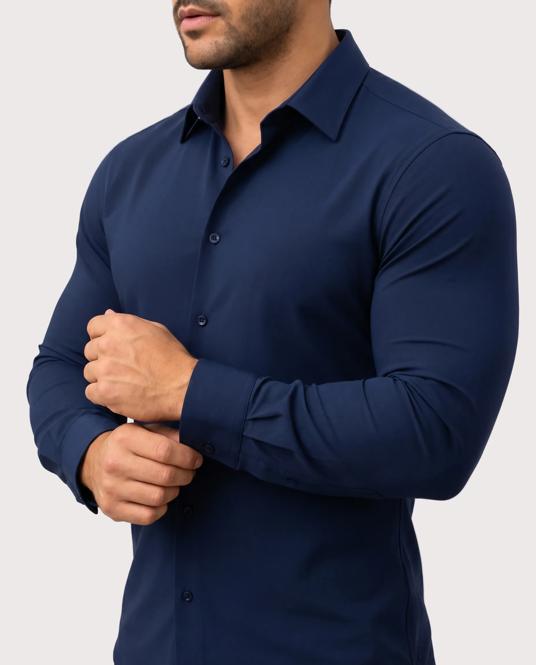 Chemise Stretch Azzurro