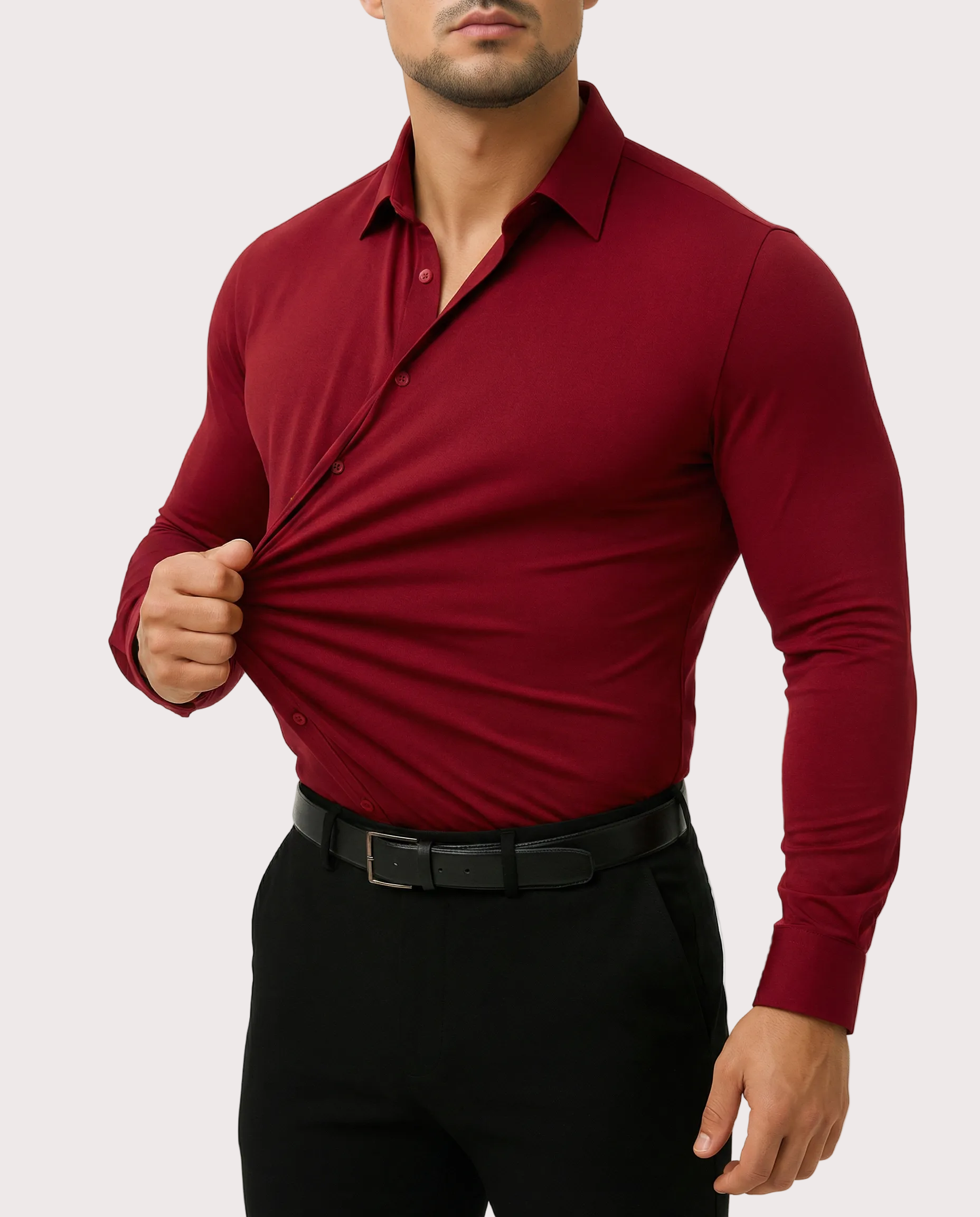 Camicia Elasticizzata Azzurro