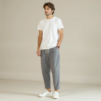 Santorini Linen-Cotton Pantalon