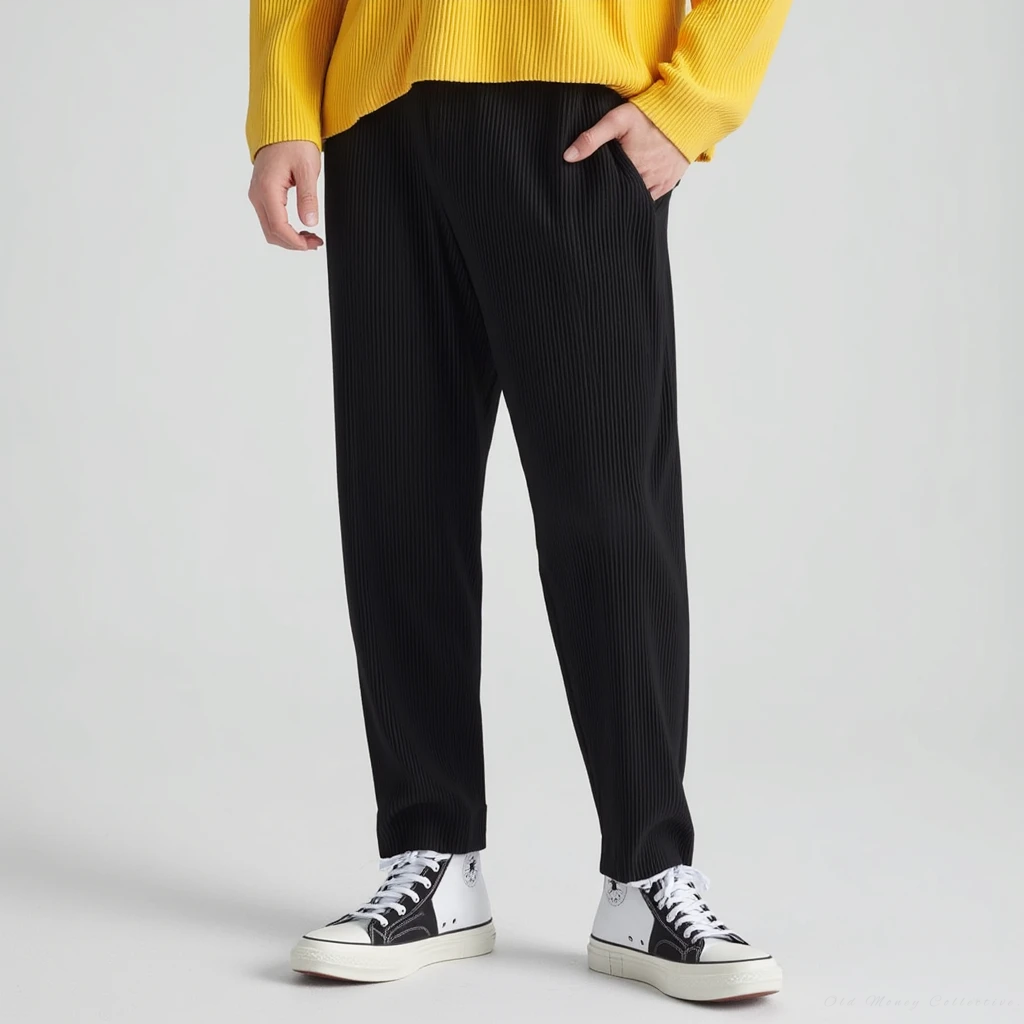 Texture Cotton Pantalon